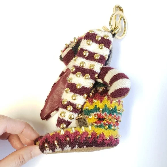 Authentic! Burberry Key Vera the Hare Ring Charm Bunny Rabbit Burberry Keychain - Picture 7 of 14